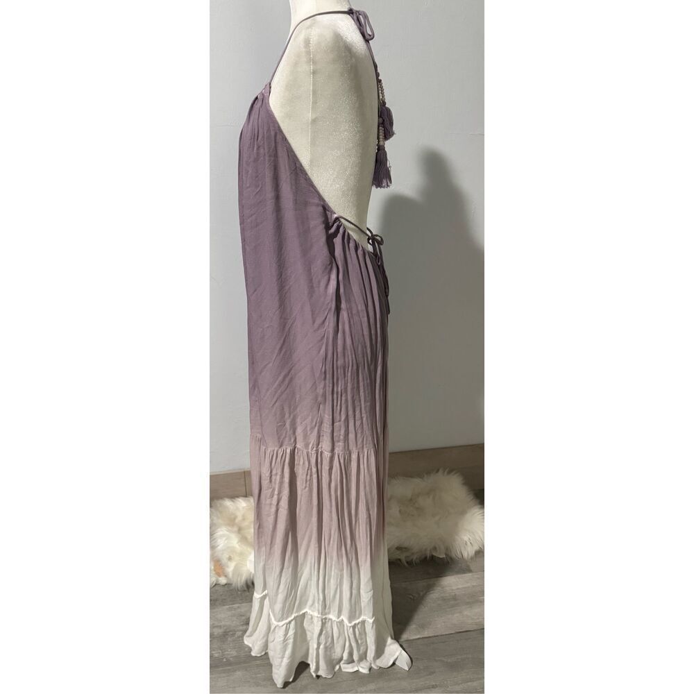 Young Fabulous & Broke dip Dye boho sleeveless maxi dress XS - Picture 5 of 8